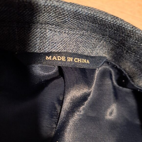 Ralph Ralph Lauren Size 48R Silk Wool Blend Blazer 2 Button Blue Plaid - Picture 5 of 16